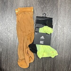 Adidas Ivy Park womens Socks - Black, Yellow, tan